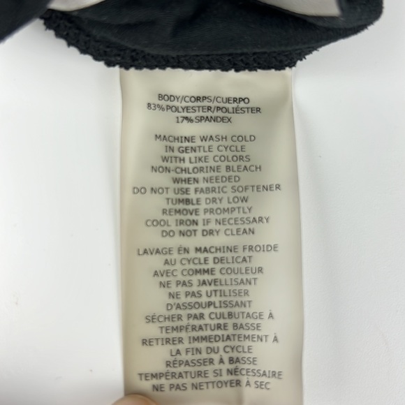 Betsey Johnson Performance Capri Yoga Leggings Black & White Polkadot Sz: M - Picture 7 of 8